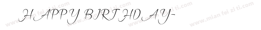 童年字体HAPPY BIRTHDAY字体转换
